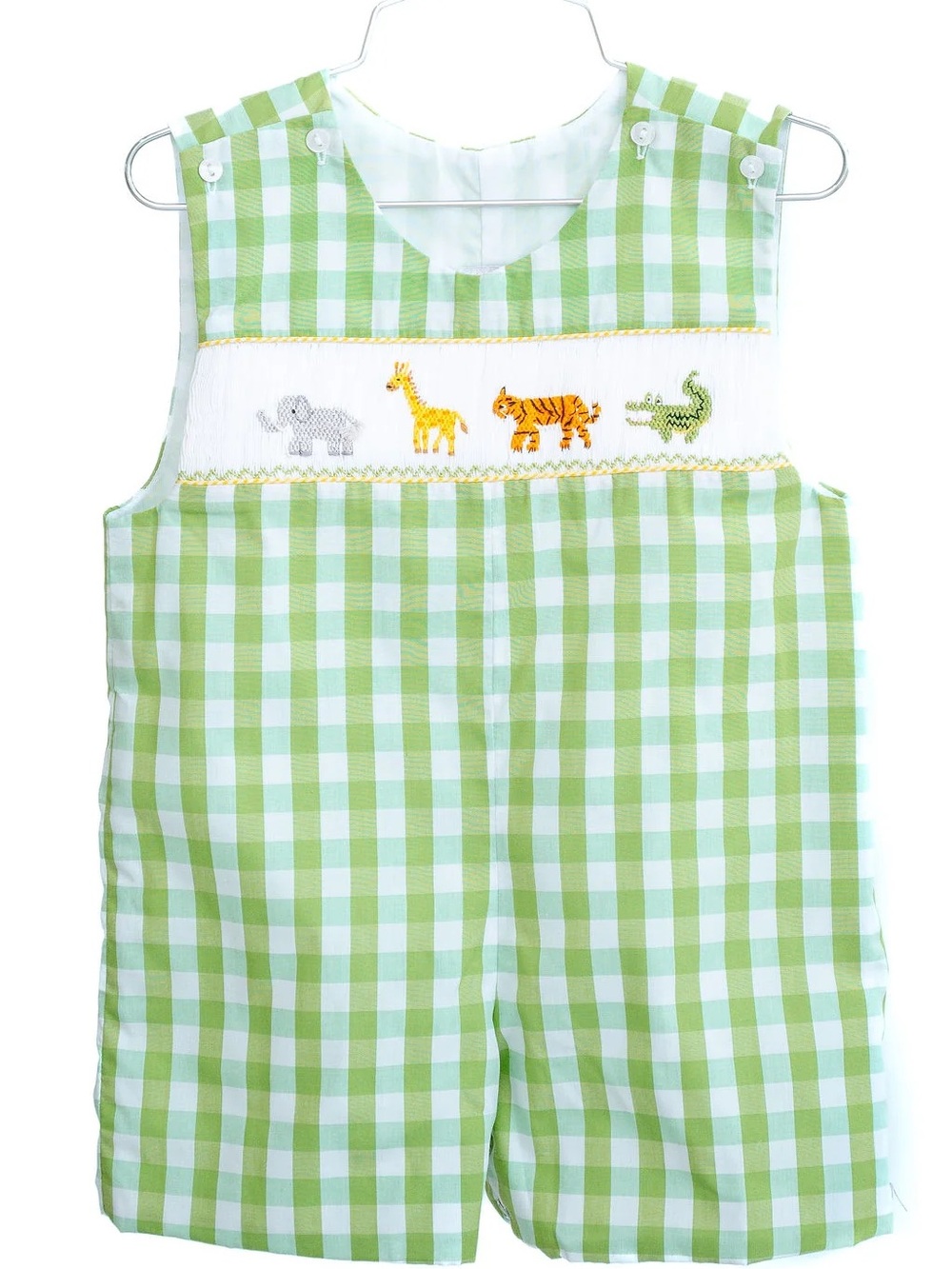 SMOCKED ZOO JON JON - RUTH & RALPH